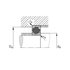 主轴轴承 HCB7013-C-T-P4S, 调节，成对或单元安装，接触角 α = 15°，陶瓷球，限制公差